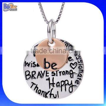 Custom Cheap Stainless Steel Hand Stamped Letter Cuff Bracelet With An Black Uplifting Message photo-5