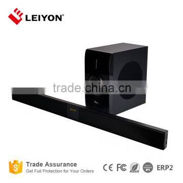 professional super thin 80W 2.1CH wireless sound bar speaker with subwoofer for TV