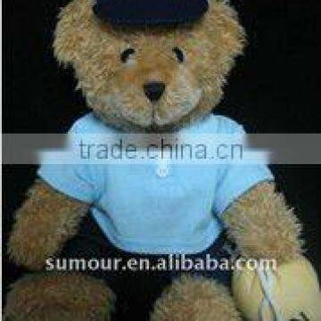 10" Plush Teddy Bear with Vocational Clothing