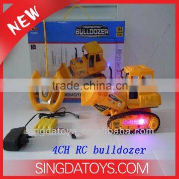 Hot sell 4 Channel with light remote control bulldozer