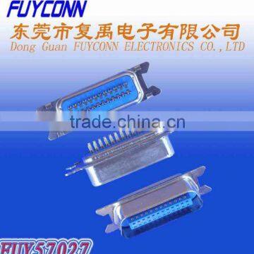 Centronics Connector Solder Cup Contacts Easy and Soft Connection DDK Male Plug Pin Header connector with MD type Shell