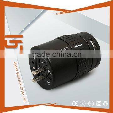 Multi Socket Travel AC Adapter UK US AUS EU Plug Travel Adapter With USB Port photo-4