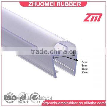 Plastic bulb shower door sweep seal