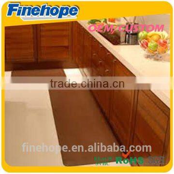 Modern Kitchen Mat PU Polyurethane Foam Waterproof Washable Anti Fatigue Slip Kitchen Mat OEM Customize Manufacturer