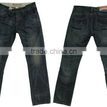 Hight quality new mens denim jeans pants men's blue straight fit jeans factory