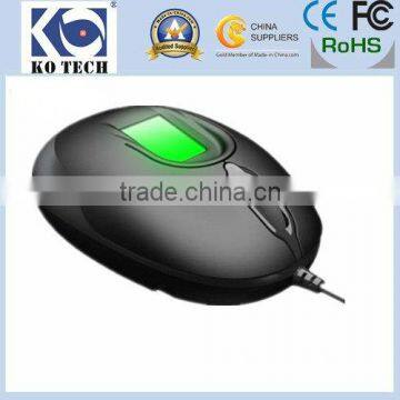 China New design hot-selling Wired USB Optical Fingerprint Mouse KO-GT18