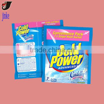 Laminated material washing powder packing bag