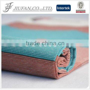 Jiufan Textile 100 knit polyester yarn dyed fabric