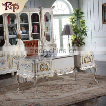 hand carved home furniture European company writing desk -luxury furniture italy design