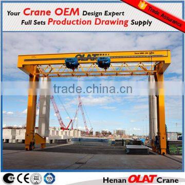 Direct Gantry Crane Manufacturers Stock Yard 5t~550ton Double Girder Mobile Gantry Crane