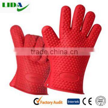 High Temperature BBQ Washing Silicone Kitchen Oven Gloves KIT600 photo-2