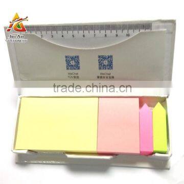 sticky note with PP ruler