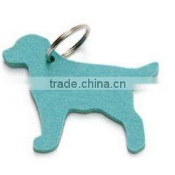 heat/animal/flower shaped wool/polyester felt keychain/strap/keyring