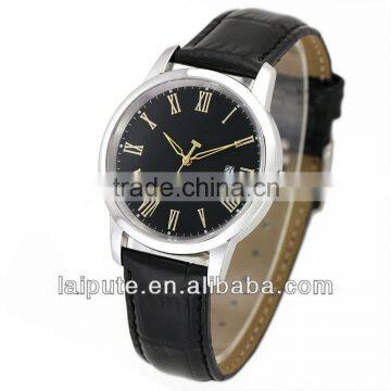 genuine businesss leather calendar leather top brand watches men's