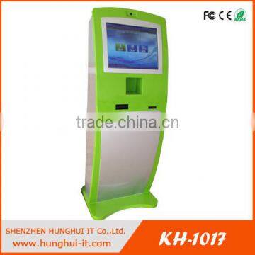 customizable touch screen kiosk for RFID card dispenser