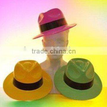 green yellow pink color cheap PVC cowboy hat