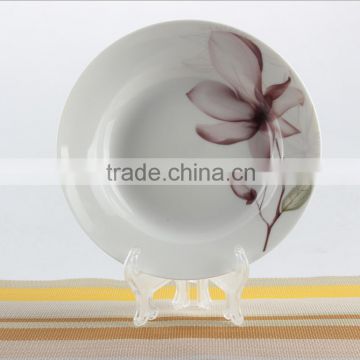 New bone china soup dishes,hongshun porcelain plate wholesale