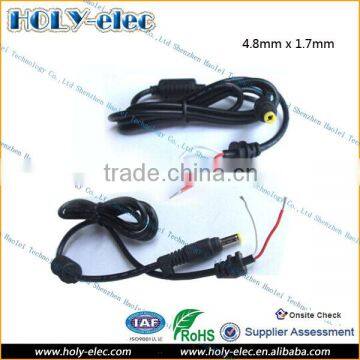 DC Power Cable With Plug - 4.8mm x 1.7mm For Laptop Charger With Good Quality