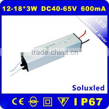 LED DRIVER power supply waterproof 12-18*3W IP67