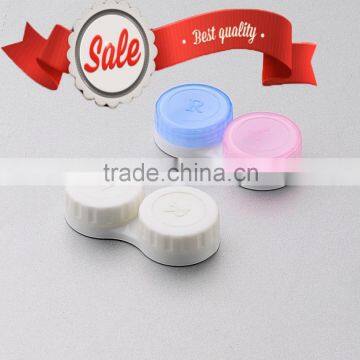 Factory outlet Contact Lens Case, contact lens double box, simple double colors contact lens case