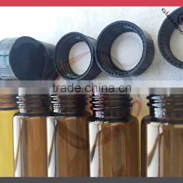 oil glass bottle, amber/clear, bulk bottles with plastic cap