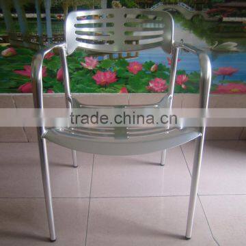 Outdoor Morden Aluminum Furniture Stacking Armchair YC023 photo-2