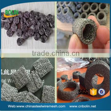 Foam lance stainless steel compressed knitted mesh filter for filtering