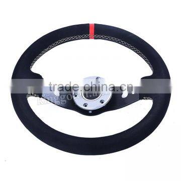 Factory Direct Racing 14 Inch Suede Styling Auto Steering Wheel Sport photo-3