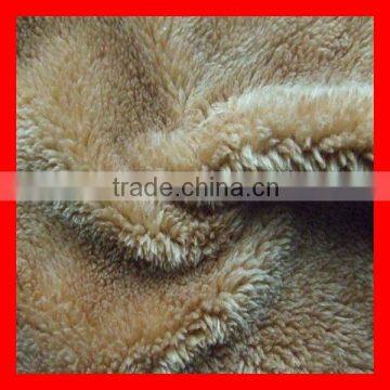 Polyester Faux Fur Fleece Fabric