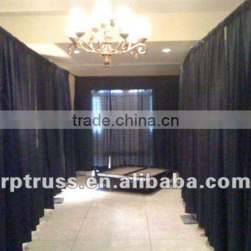 black curtains pipe and drape backdrop stand, aluminum pipe and drape