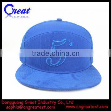 2014 New Design Create Snapback Hat With Suede Brim