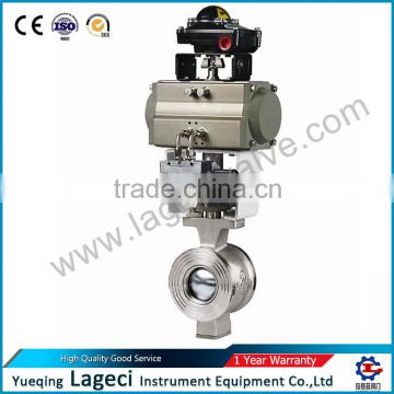 PSJV-ED Series Pneumatic Double Acting Segment Cutting Ball Valve