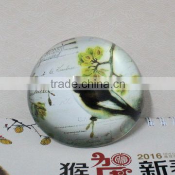 Attractive beautiful k9 Semicircle crystal glass paperweight