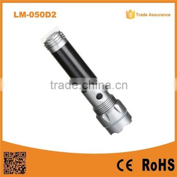 High qualtiy bright aluminum torch D dry battery led torch