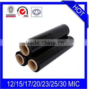 23mic x 500mm x 300m Export to European PE Black Stretch Film