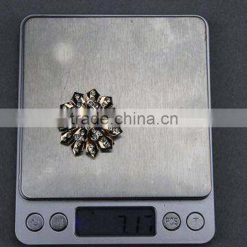 New Metal Alloy Rhinestone Brooch Pin