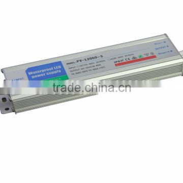 new thin shell dc 12 voltage 60w led driver for led strip