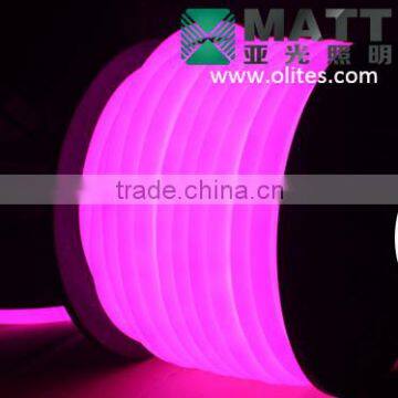 18mm IP68 360 degree led neon flex light 12V Pink color