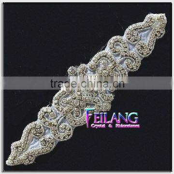 Dance and Wedding and Sash Headband Crystal Rhinestone Applique