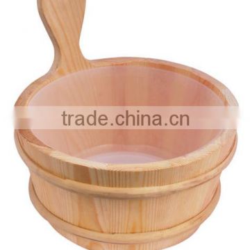 sauna room bucket, sauna bucket with plastic liner for sauna rooms