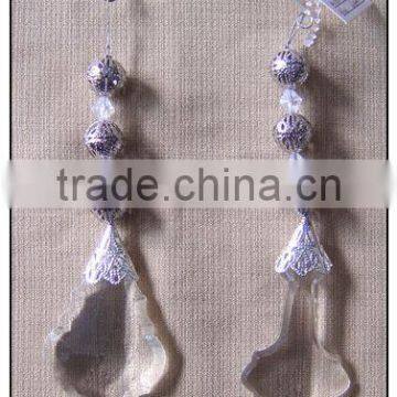 transparent crystal craft with bead for decoration