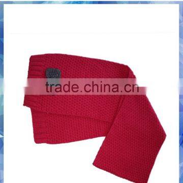 Pink Popcorn Knit Baby Size Scarf photo-3