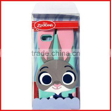 Hot Sale Zootopia Cartoon Silicone Material Cell Phone Case