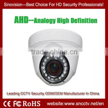 vandalproof dome camera with 2.8mm-12mm varifocal lens