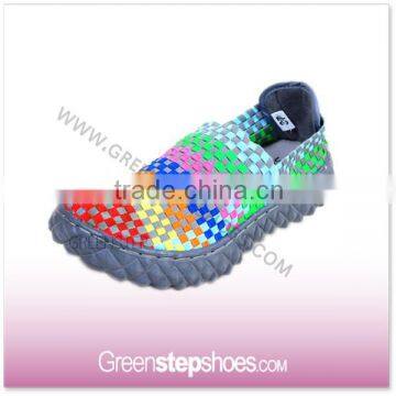 2016 Women Elastic Hand Woven Walking Shoes For Lovers photo-3