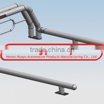 3" Stainless Steel single row Roll Bar with light and elliptical cirle for Toyota Tundra (2 door)2007-2012