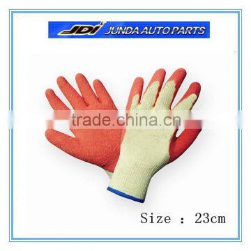 Hand job latex gloves coated cut resistant safety glove/latex gloves