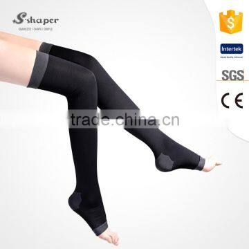 S-SHAPER Private Label Compression Overnight Leg Thigh Legging Socks With Open Toe