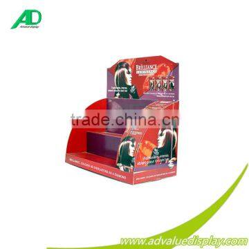 Wholesale Advertising Countertop cosmetic cardboard compact powder display rack