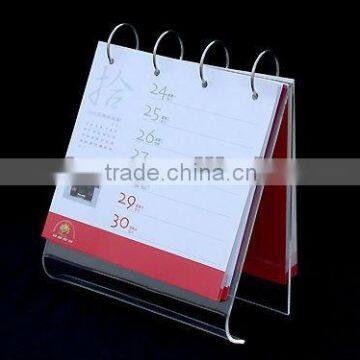 Fashionable desktop Acrylic Calendar Holder